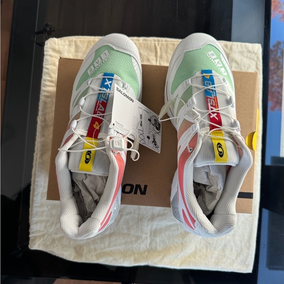 Salomon Shoes - NWT Salomon XT-4 OG Shoes - Green, pink and White Size 10